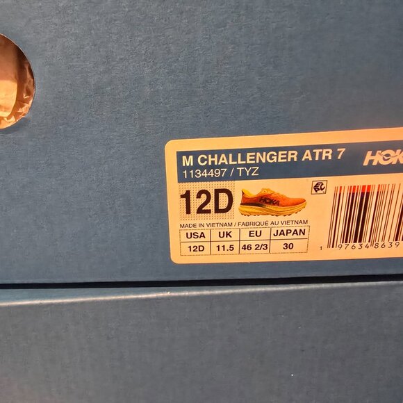 NEW Hoka One One Challenger ATR 7 1134497-TYZ Trail Running Size 12 Mens SHOES - Picture 9 of 14